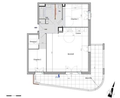 Appartement - 70 m² - 3 pièces