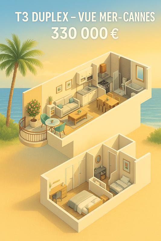 Appartement - 40 m² - 3 pièces