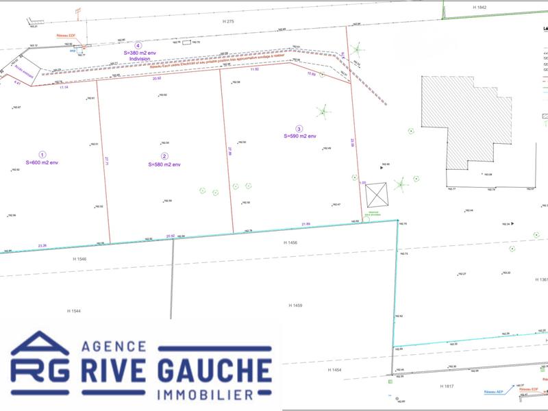 Terrain - 590 m²