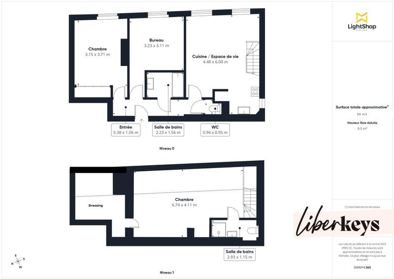 Duplex - 85 m² - 4 pièces