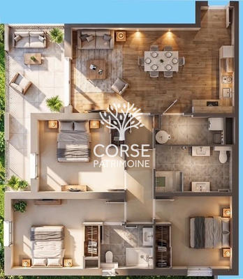 Appartement - 87 m² - 4 pièces