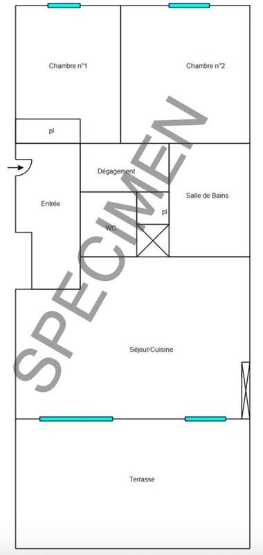 Appartement - 63 m² - 3 pièces