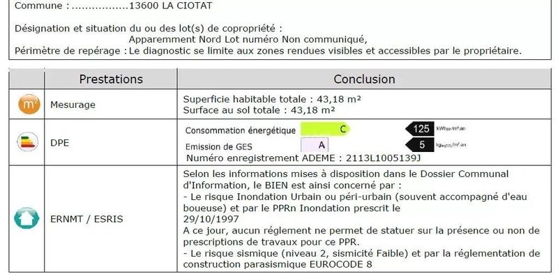 Appartement - 43 m² - 2 pièces