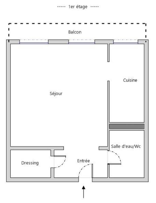 Appartement - 30 m² - 1 pièce