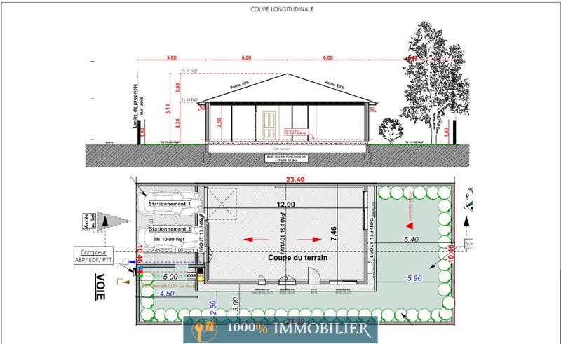 Maison - 62 m² - 3 pièces