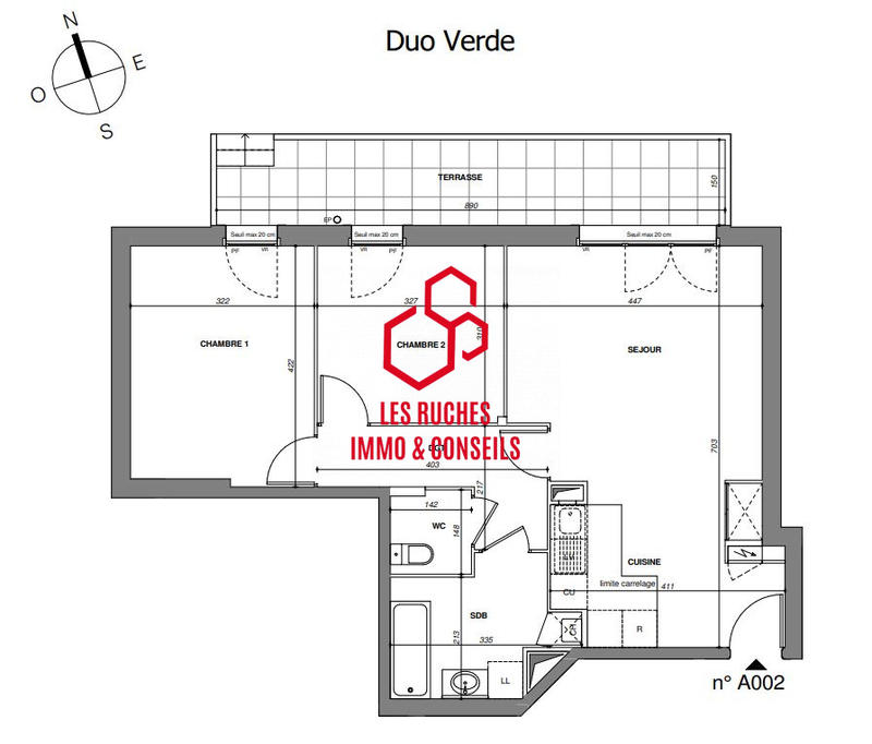 Appartement - 66 m² - 3 pièces