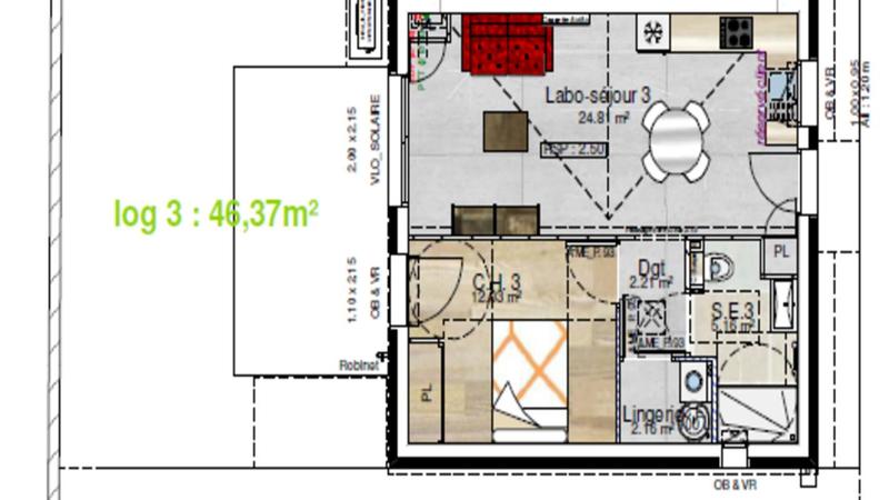 Maison - 47 m² - 3 pièces