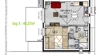 Maison - 47 m² - 3 pièces