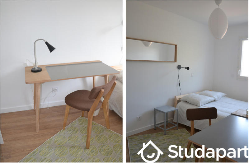 Chambre - 9 m² - 1 pièce