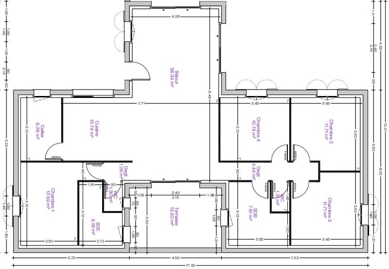 Maison - 121 m² - 5 pièces
