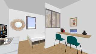 Appartement ancien - 18 m² - 1 pièce