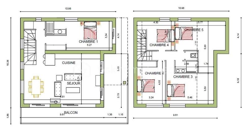 Châlet - 220 m² - 9 pièces