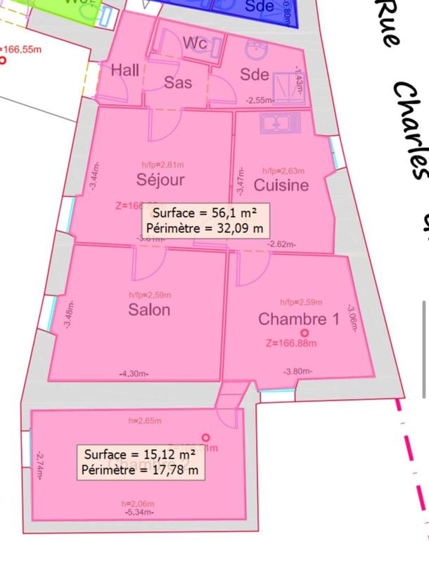 Appartement - 71 m² - 4 pièces