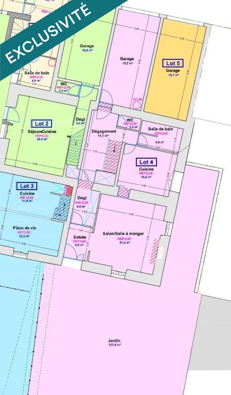 Appartement - 116 m² - 4 pièces