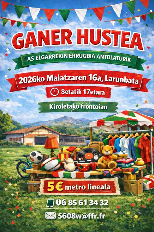 Vide grenier de l'as elgarrekin rugby