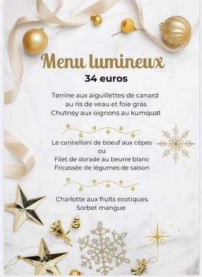 Menu lumineux à emporter