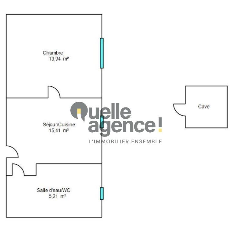 Appartement - 34 m² - 2 pièces