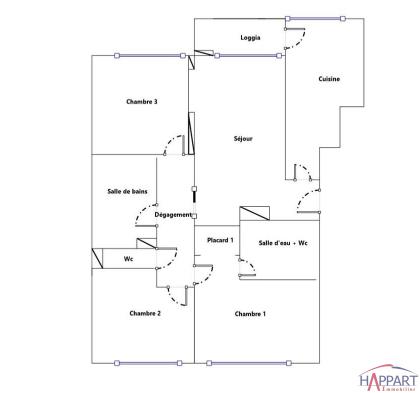 Appartement - 93 m² - 4 pièces