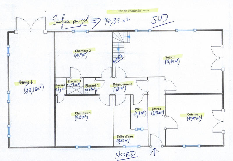 Maison - 90 m² - 5 pièces
