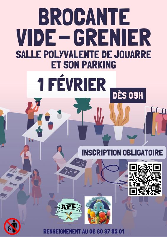Brocante / Vide-grenier à Jouarre le 1er février 2026