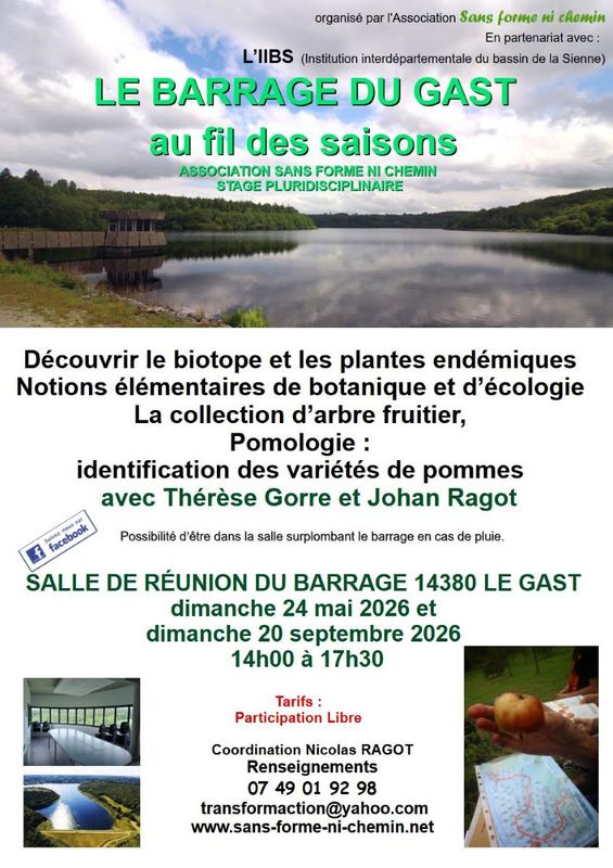 Stage pluridisciplinaire - le barrage du Gast au fil des saisons