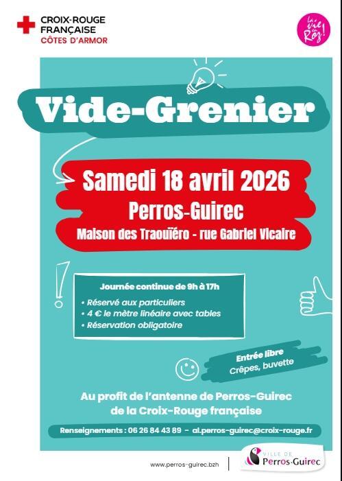 Vide greniers croix-rouge antenne de perros-guirec