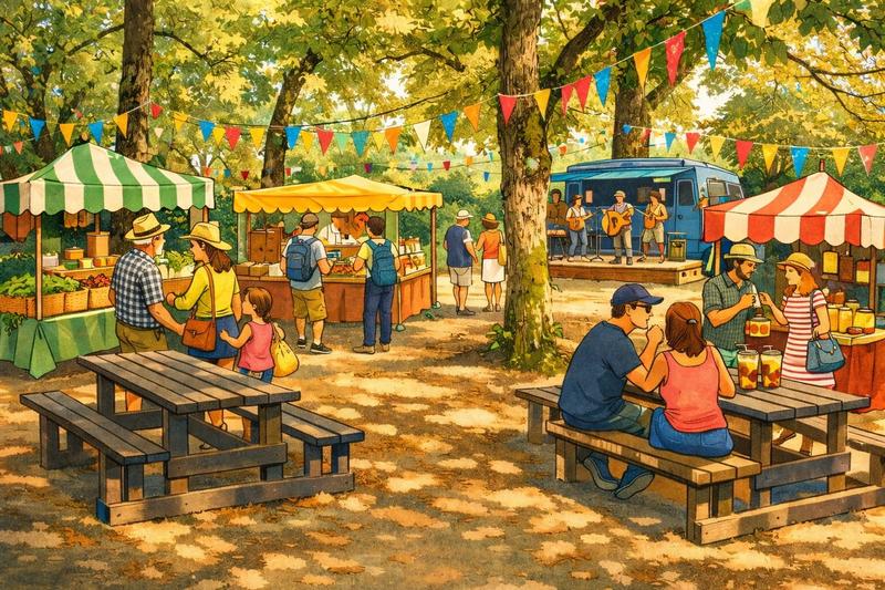 Marché Estival - Sidiailles - animé par les Fingers