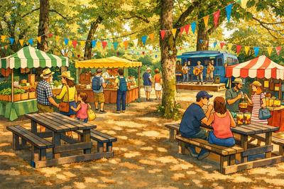 Marché Estival - Sidiailles - animé par les Fingers