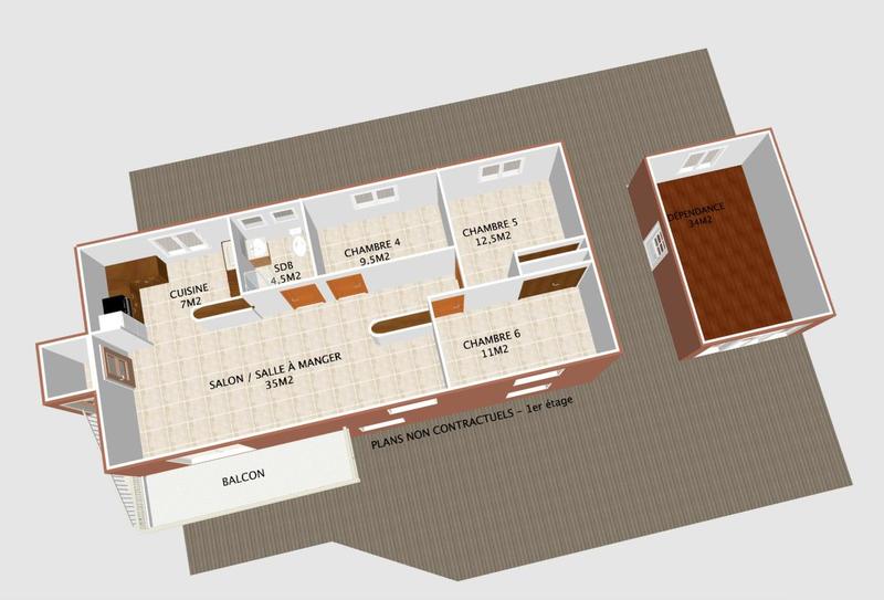 Maison - 190 m² - 6 pièces