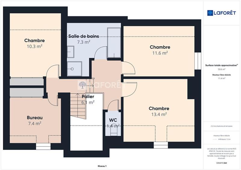 Maison - 110 m² - 4 pièces