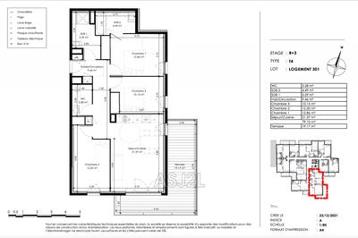 Appartement - 79 m² - 4 pièces