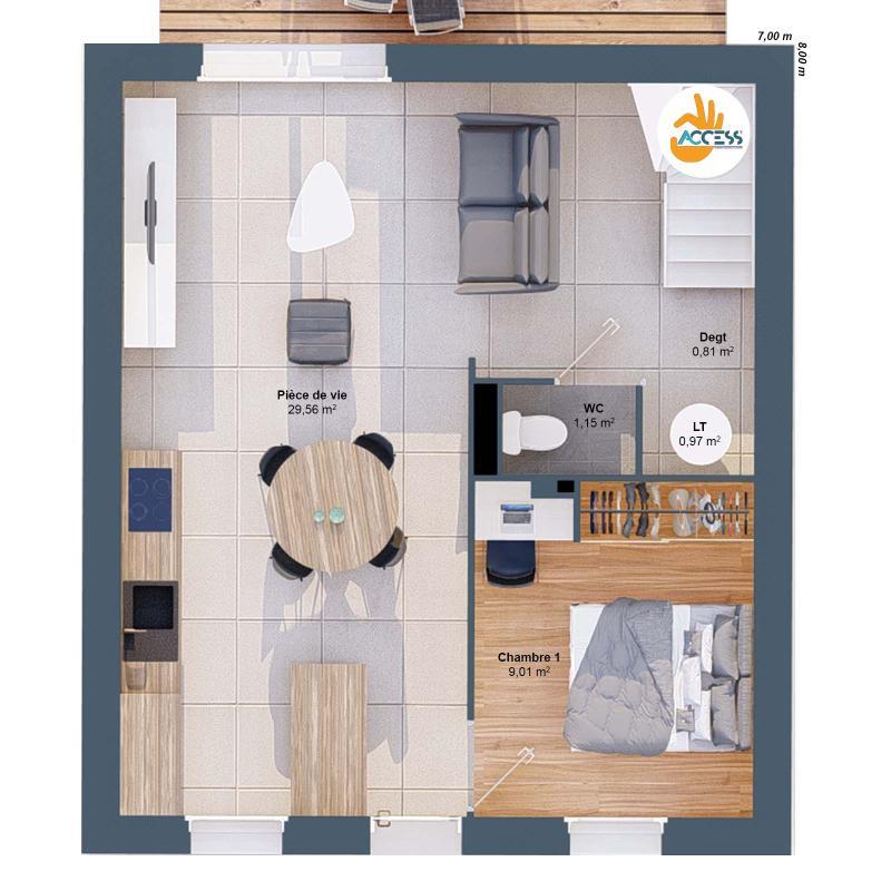 Maison - 81 m² - 6 pièces