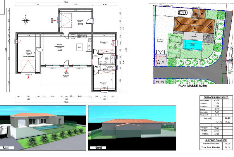 Villa - 100 m² - 4 pièces