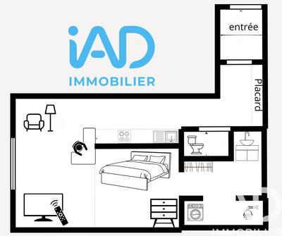 Appartement - 29 m² - 1 pièce