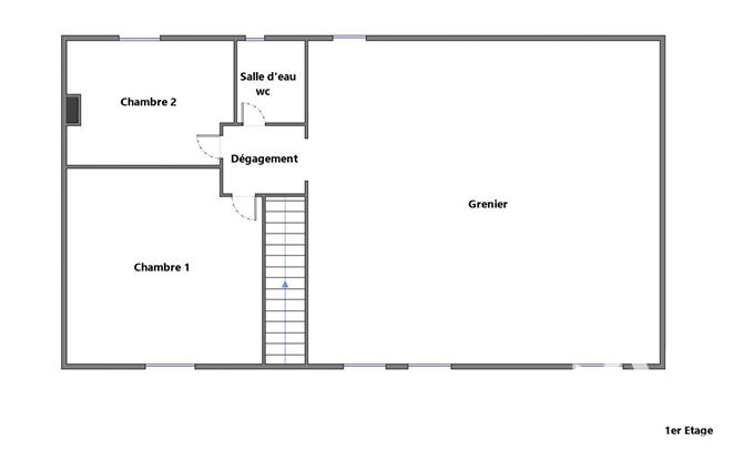Maison de campagne - 73 m² - 3 pièces