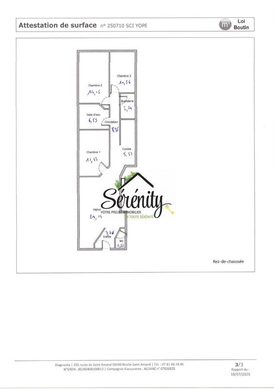 Appartement - 90 m² - 5 pièces