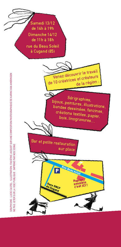 Papier cadeau - le marché de noël du collectif papier sensible