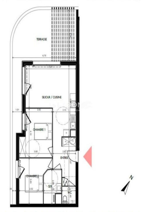 Appartement - 63 m² - 3 pièces