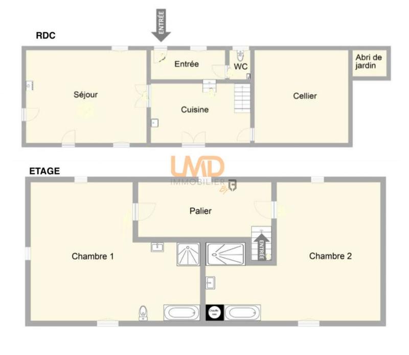 Maison ancienne - 195 m² - 3 pièces