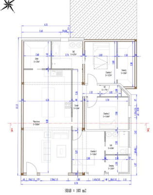 Maison - 104 m² - 4 pièces