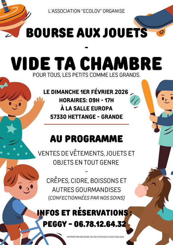 Vide ta chambre et Bourse aux jouets