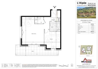 Appartement - 51 m² - 2 pièces