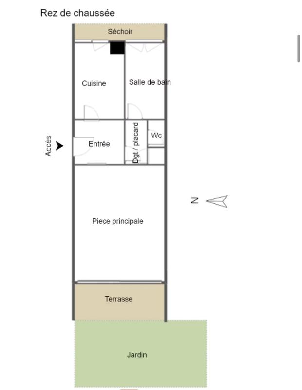 Appartement - 38 m² - 1 pièce