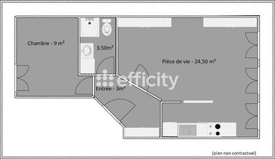 Appartement - 40 m² - 2 pièces