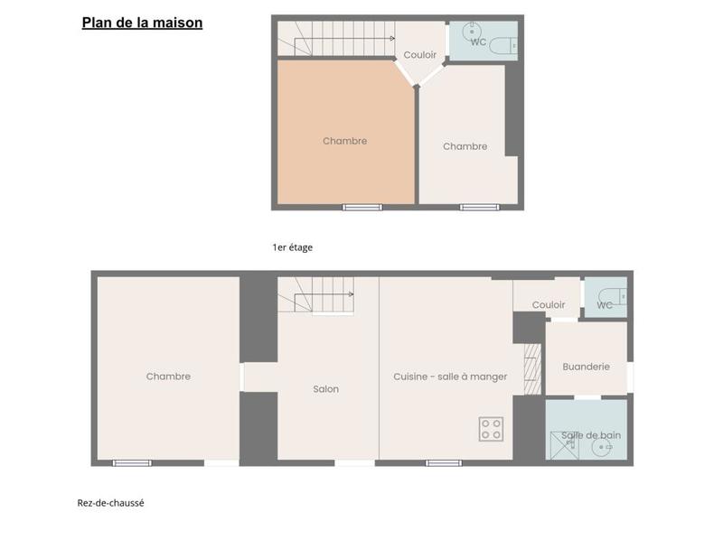 Maison - 74 m² - 4 pièces