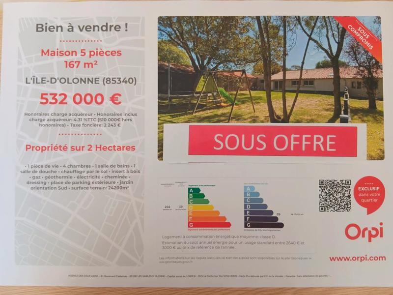 Propriété - 167 m² - 5 pièces