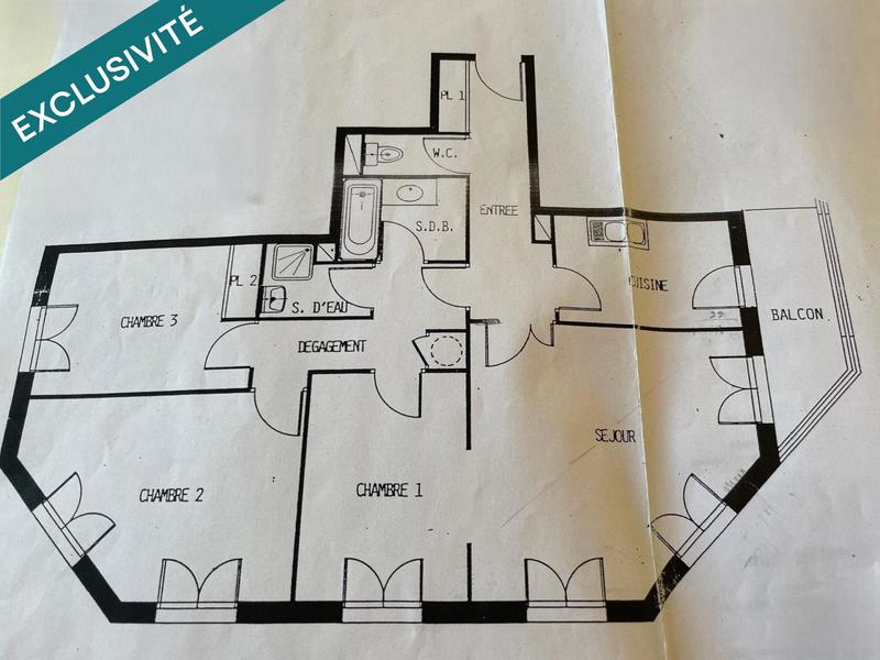 Appartement - 83 m² - 4 pièces