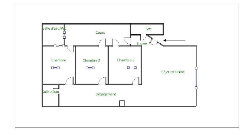 Appartement - 75 m² - 4 pièces