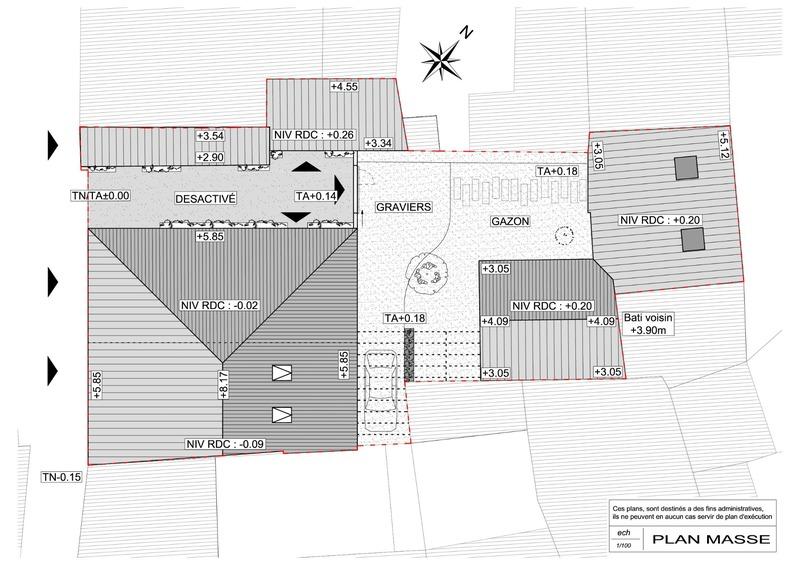 Maison de village - 101 m² - 6 pièces