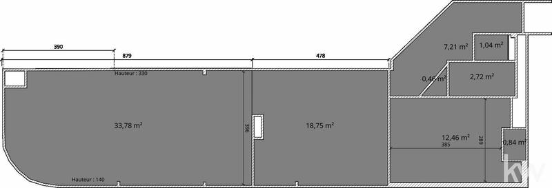 Appartement - 64 m² - 2 pièces